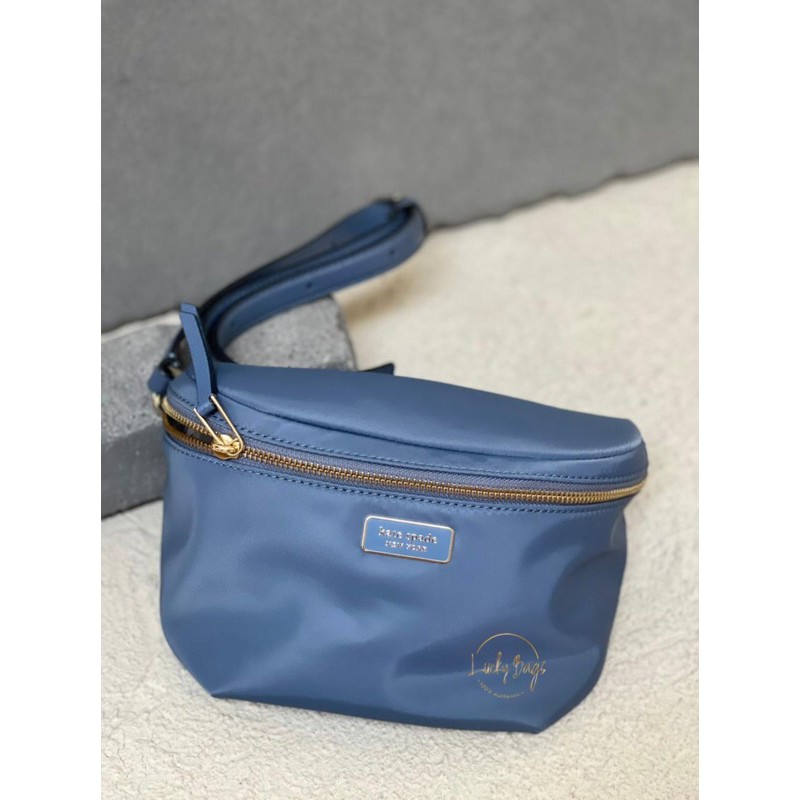 Jual Kate spade belt bag dawn conselation blue (authentic / original