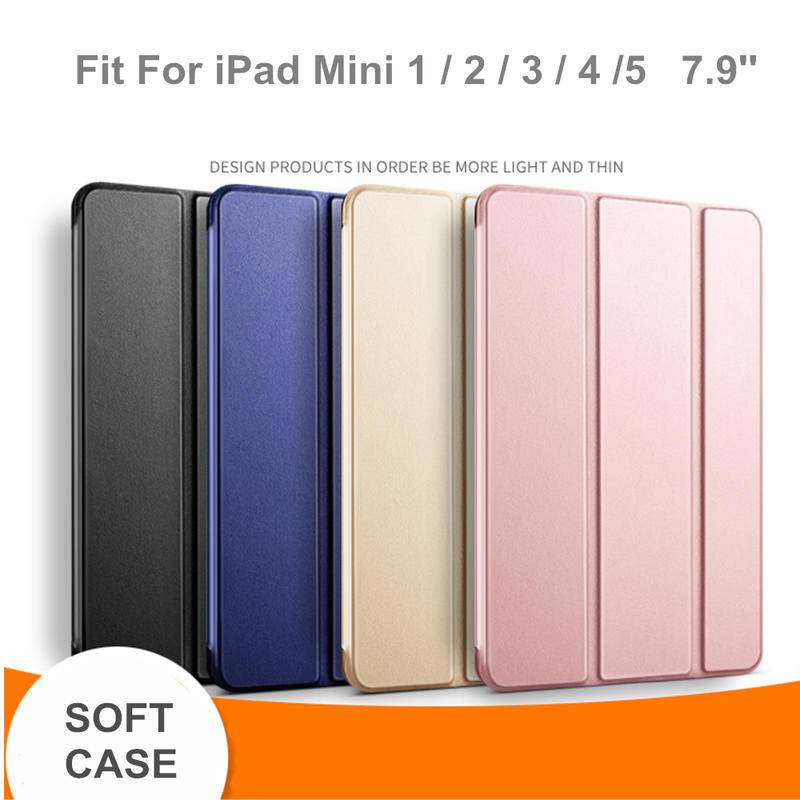 Soft Case Bahan Kulit Untuk iPad 9th 8th 7th 5th 6th 4th 3th 2th Air 5 4 3 2 1 Pro 11 10.9 10.5 10.2 9.7 Inch 3 2 1.21 203 Casing Pelindung Smart Cover Belakang Bahan Silikon Untuk Iphone