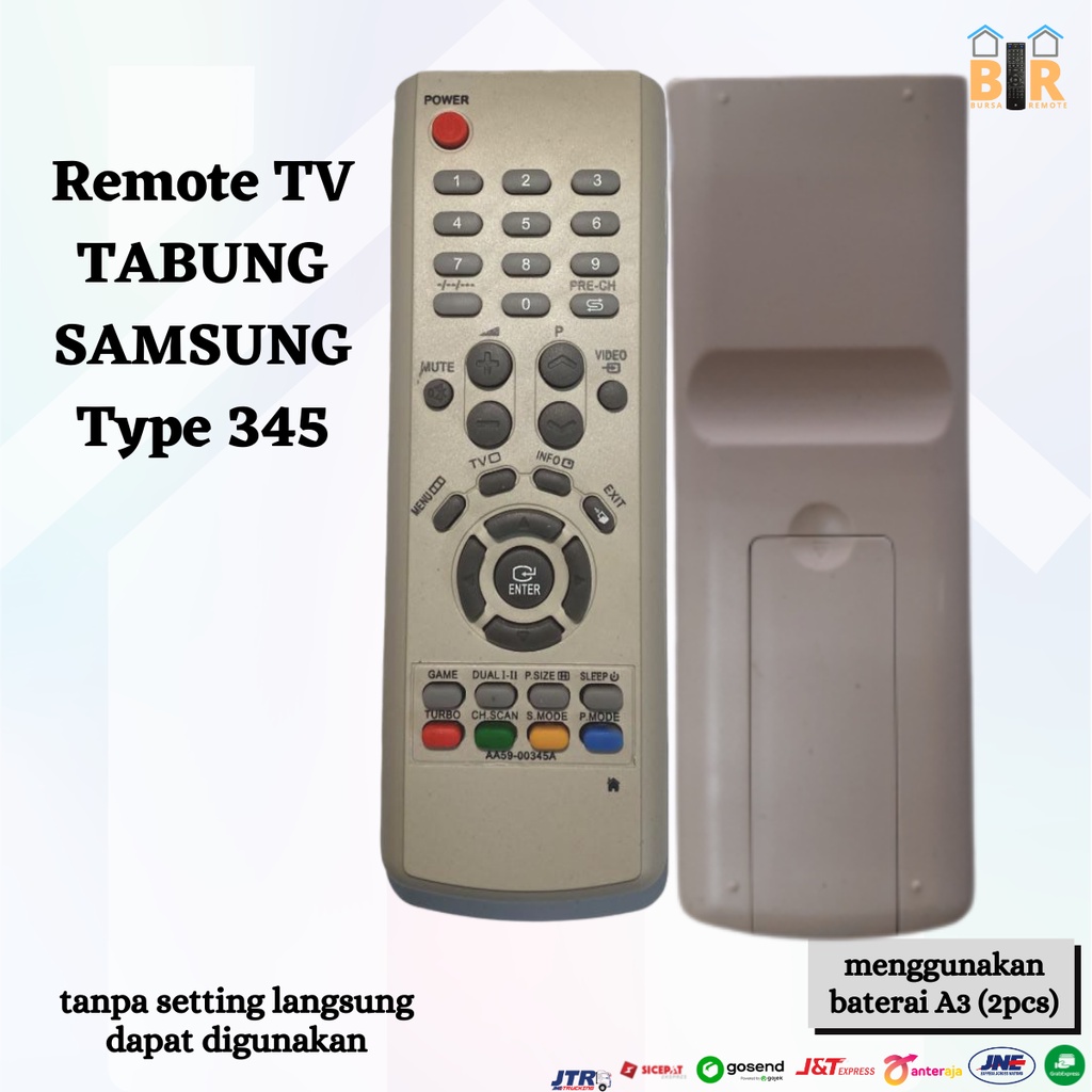 Remot Remote SAMSUNG TV TABUNG LCD LED 345 / ECERAN Dan GROSIR