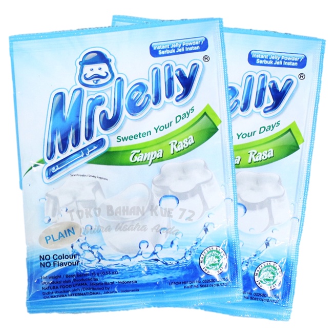 

MrJelly Tanpa Rasa / Plain 15gr Serbuk Jeli Instan - Instant Jelly Powder