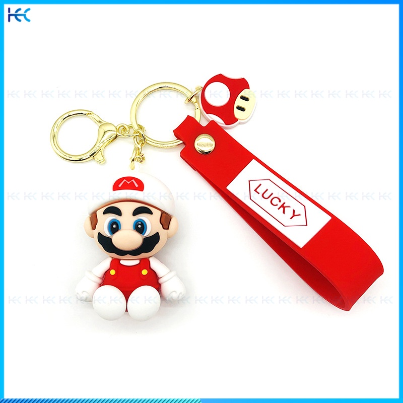 Super Mario Cute Cartoon Keychain Car Bag Fashion Pendant collection ornaments