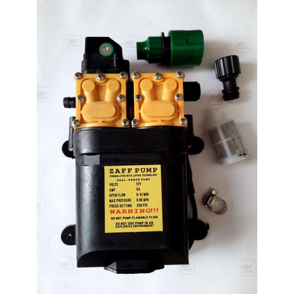 dinamo pompa air dc double pump