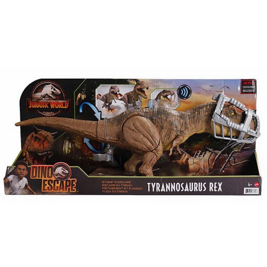 JURASSIC WORLD Camp Cretaceous Dino Escape Stomp N Escape Tyrannosaurus Rex