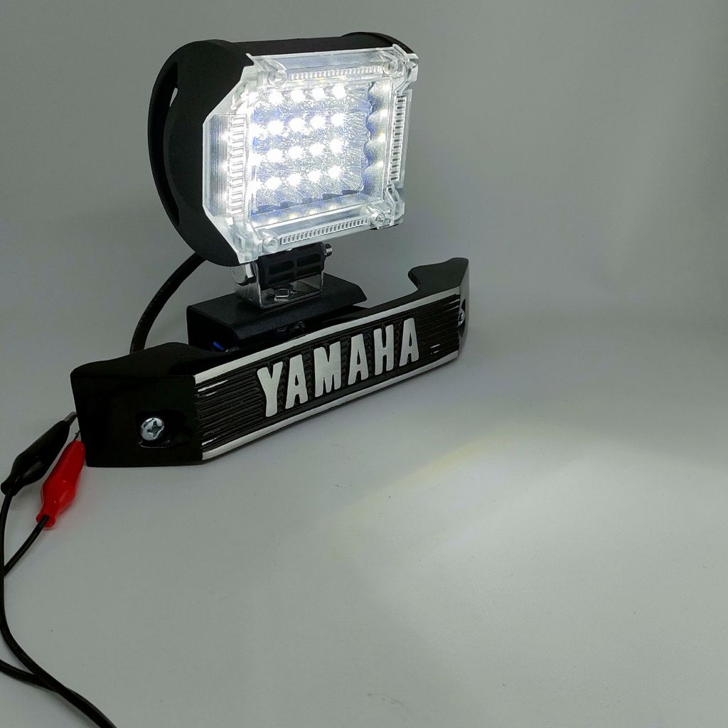 ( PAKET ) LAMPU TEMBAK LED 24 MATA 2MODE + BREKET KUMIS PNP RX-KING