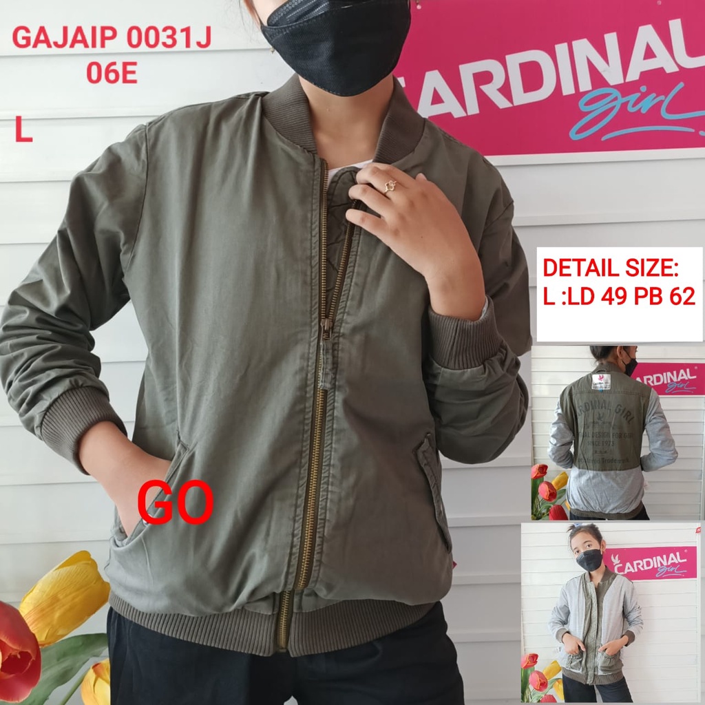 gof JKG CARDINAL GIRL JAKET KANVAS Cewek Pakaian Wanita Outerwear Distro Jaket Original!