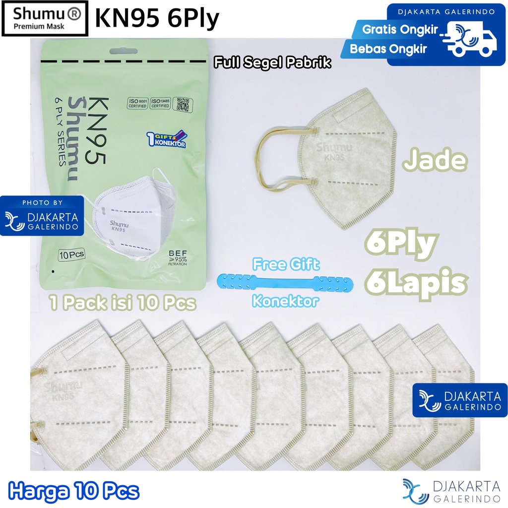 Masker KN95 6Ply Shumu Sachet / Pack isi 10 Pcs