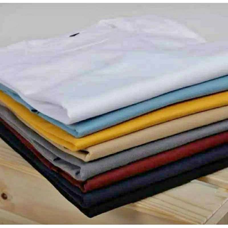 [TANGAN PERTAMA][PROMO TERMURAH] Original Kaos Polos 100% Katun Combed 30s Lengan Pendek Pria Wanita