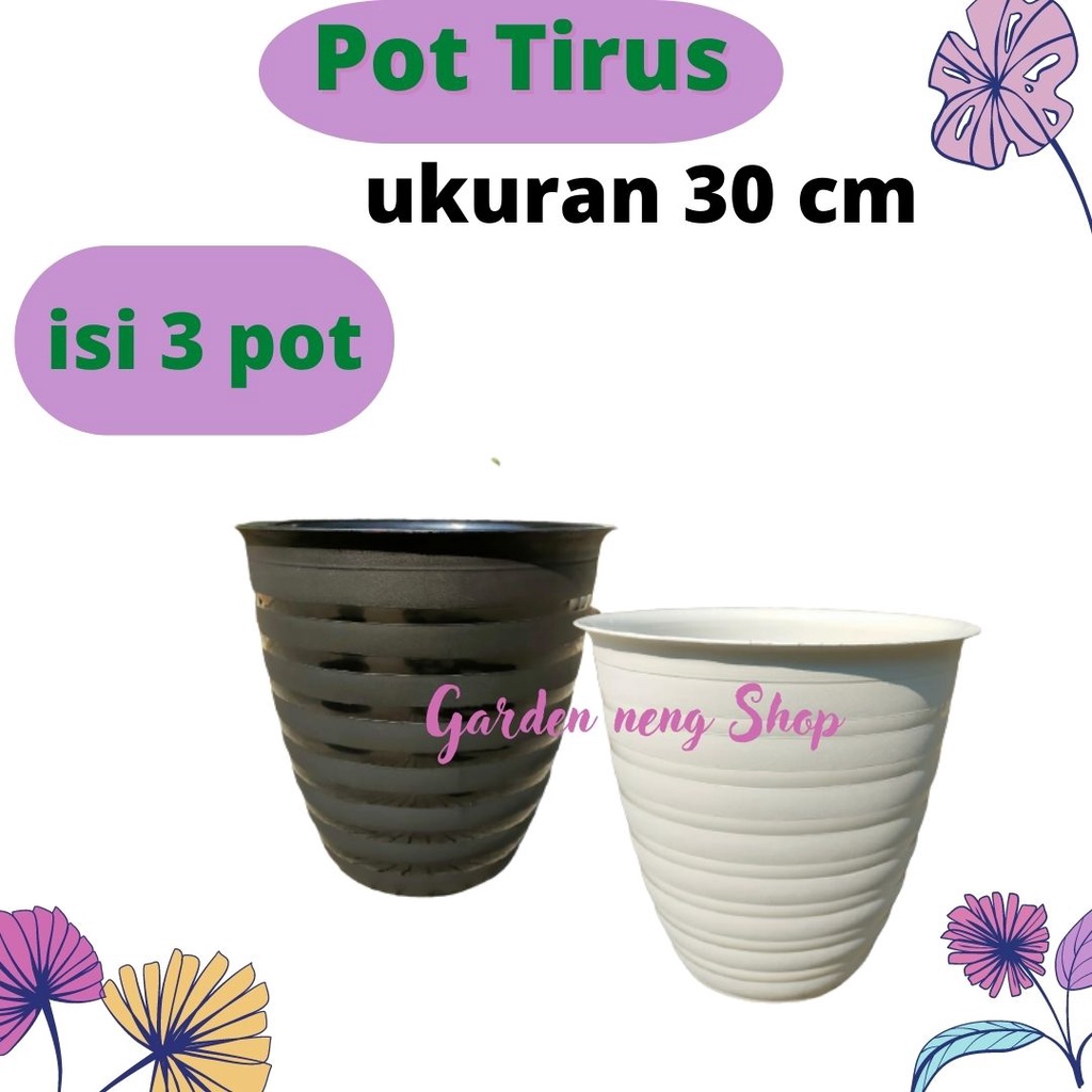 Jual Pot JUMBO PIRUS Ukuran 30 Cm Isi 3 Pcs 2 Pcs Pot Tawon Tirus Pot