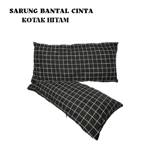 Sarung Bantal Cinta Resleting Bahan Katun Halus