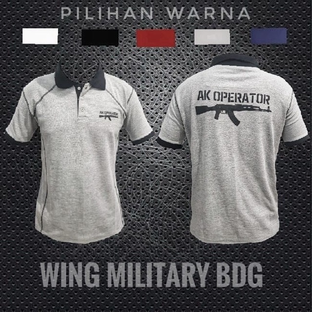 Kaos pendek tactical polo tshirt new variant