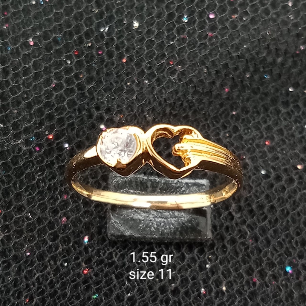 Cincin Emas 17K - 1.55 gr Kadar 750 - 673