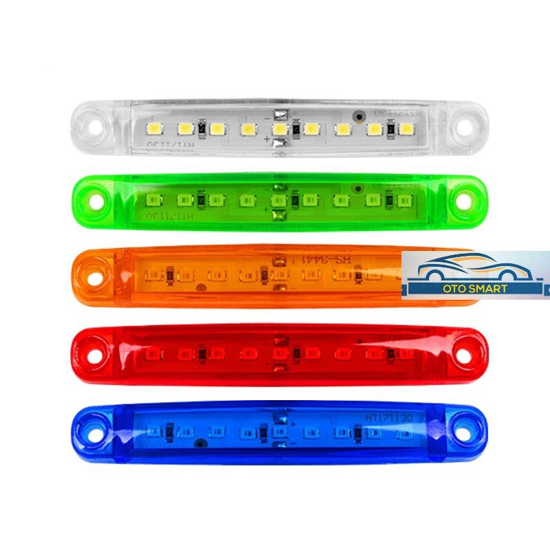 Lampu Bak 8 LED SMD Lampu Samping Bak Truk 12V-24V Anti Air