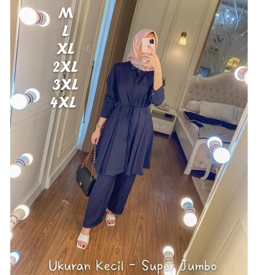 [JJ247] PROMO Aurelia Set Bahan Katun Rayon / Baju Setelan JUMBO Baju Wanita Terbaru 2020 Setelan BI