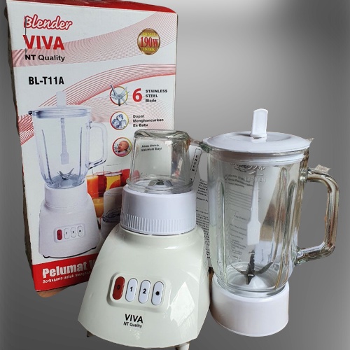 Blender National Omega Blender Kaca 2 in 1 National Quality -  Blender Berkualitas