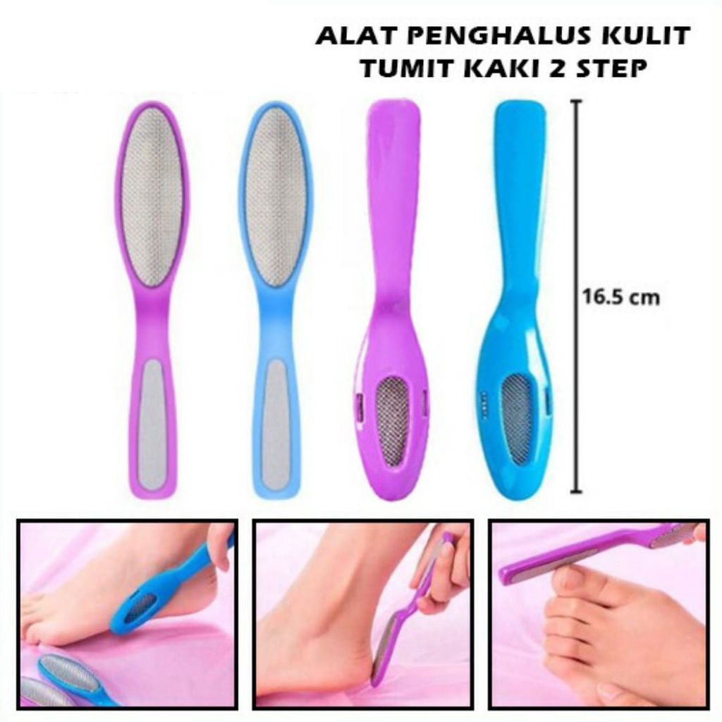 Alat Penghalus Tumit Kulit Telapak Kaki 2 Step Calluses Remover Pedicure Tools Amplas Kaki Kapalan