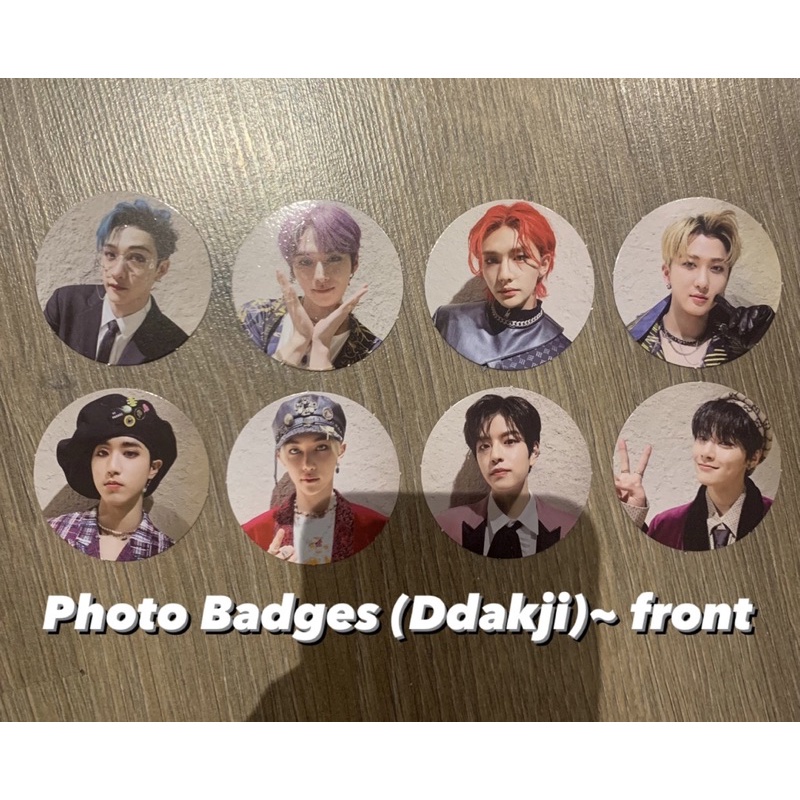 STRAY KIDS ODDINARY JEWEL OFFICIAL PHOTO BADGES DDAKJI MINI PHOTOBOOK HYUNJIN LEE KNOW FELIX BANGCHA