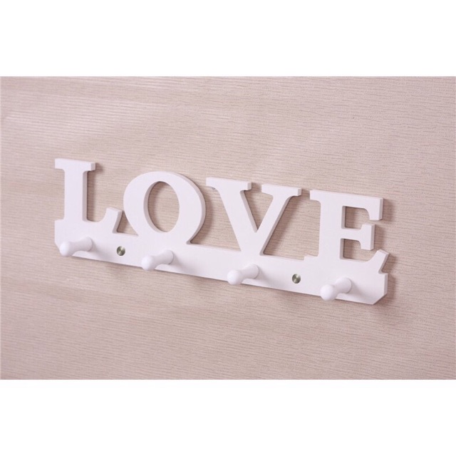Rak Dinding Vintage LOVE / Pajangan Dinding Home / Hiasan Dinding White Love Home
