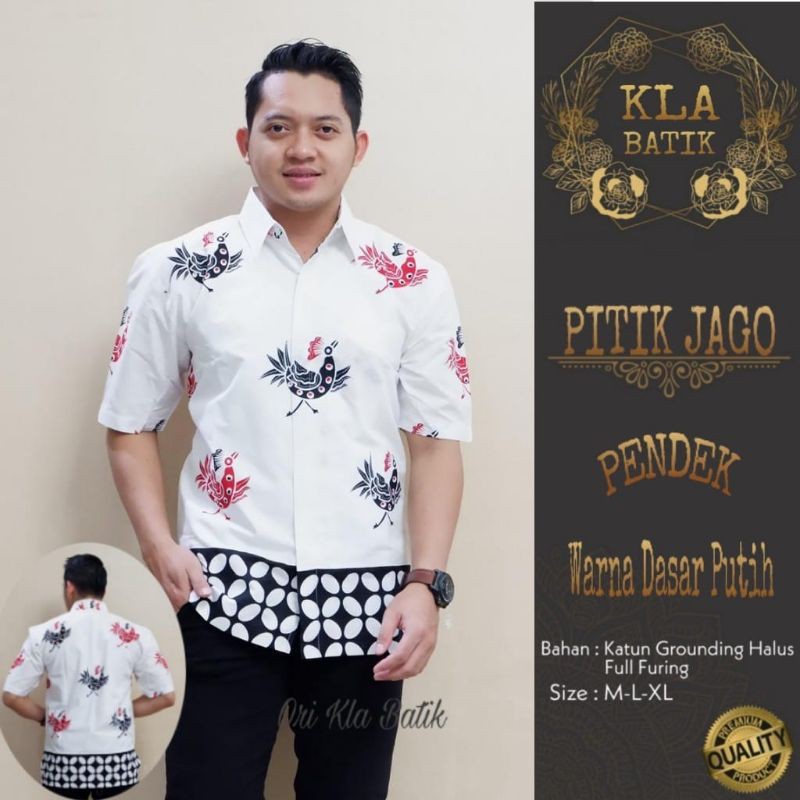 Toko Grosir Pitik Jago Batik Pria Lengan Pendek Full Furing Batik Solo 06KkOkmcWV5b8Q