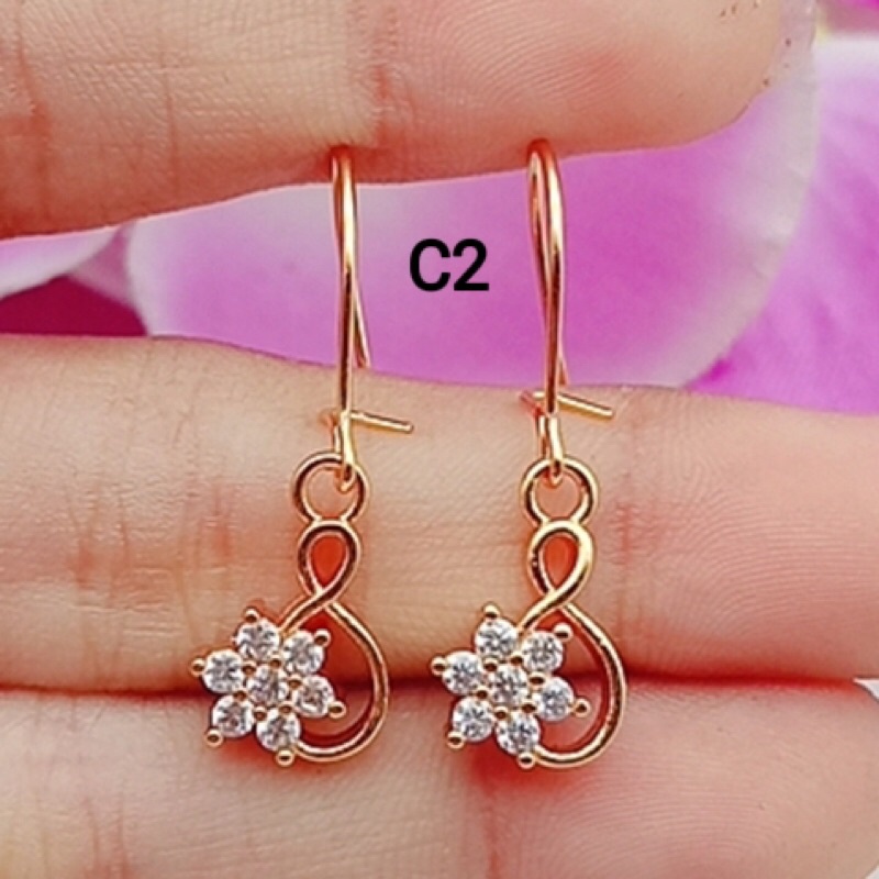 promo xuping anting wanita 24 model lapis mas 24 karat baru impor termurah star+-6