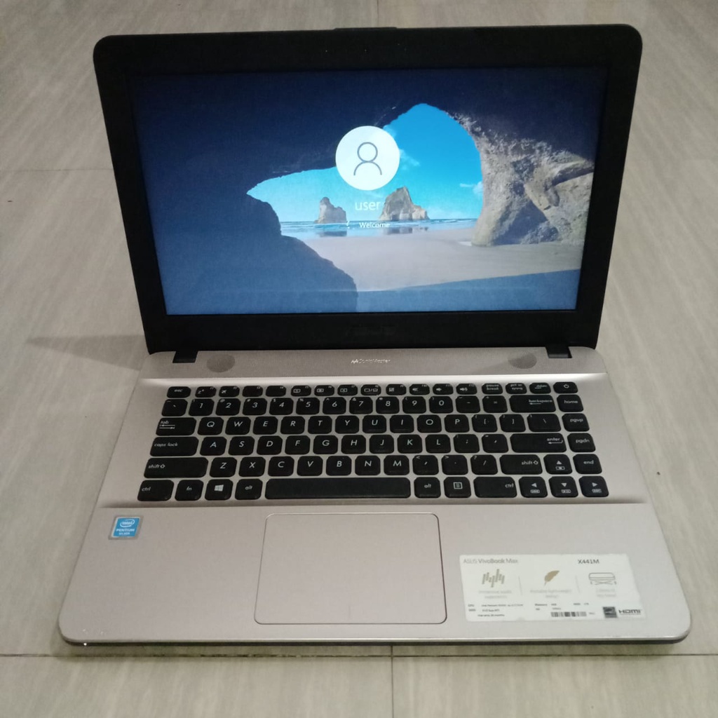 LAPTOP Leptop SECOND Bekas seken ASUS X441M HDMI INTEL PENTIUM RAM 4GB HDD 1TB murah berkualitas original