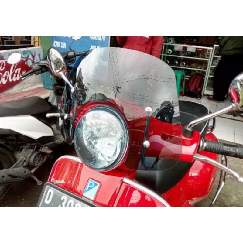 flyscren vespa GTS 150 GTS 300 / windshield vespa / aksesoris vespa