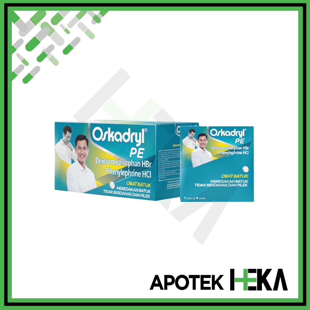 Oskadryl PE Tablet Obat Batuk Tidak Berdahak dan Pilek Box isi 25x4 (SEMARANG)