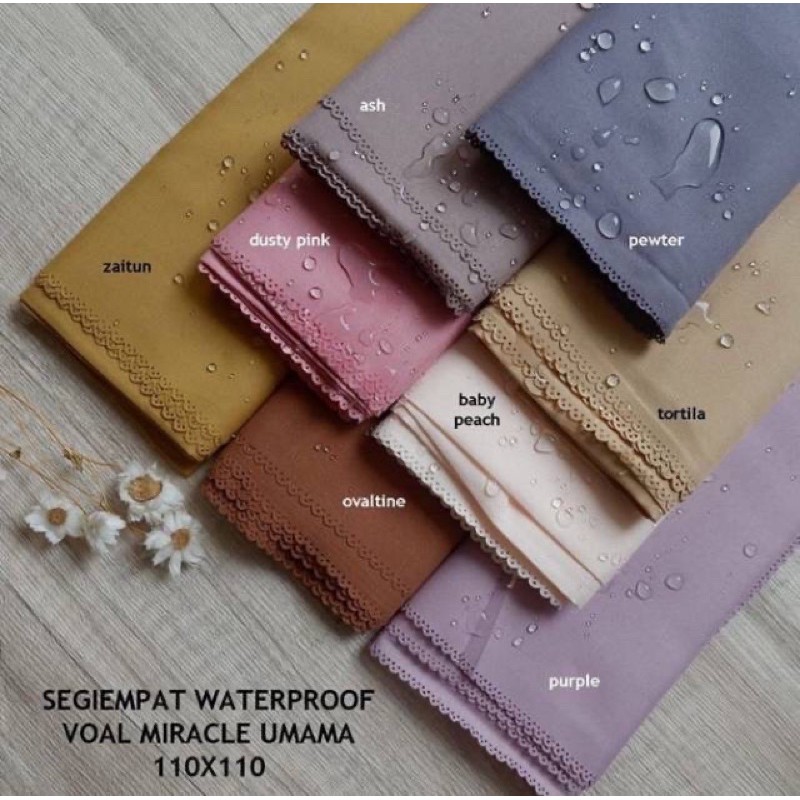 Part 1 Umama Scarf - Kerudung Polos Voal Miracle Plain Waterproof 42 Warna