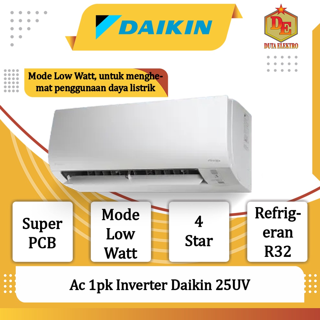 AC 1pk Daikin STKQ 25 UV Thailand Flash Inverter