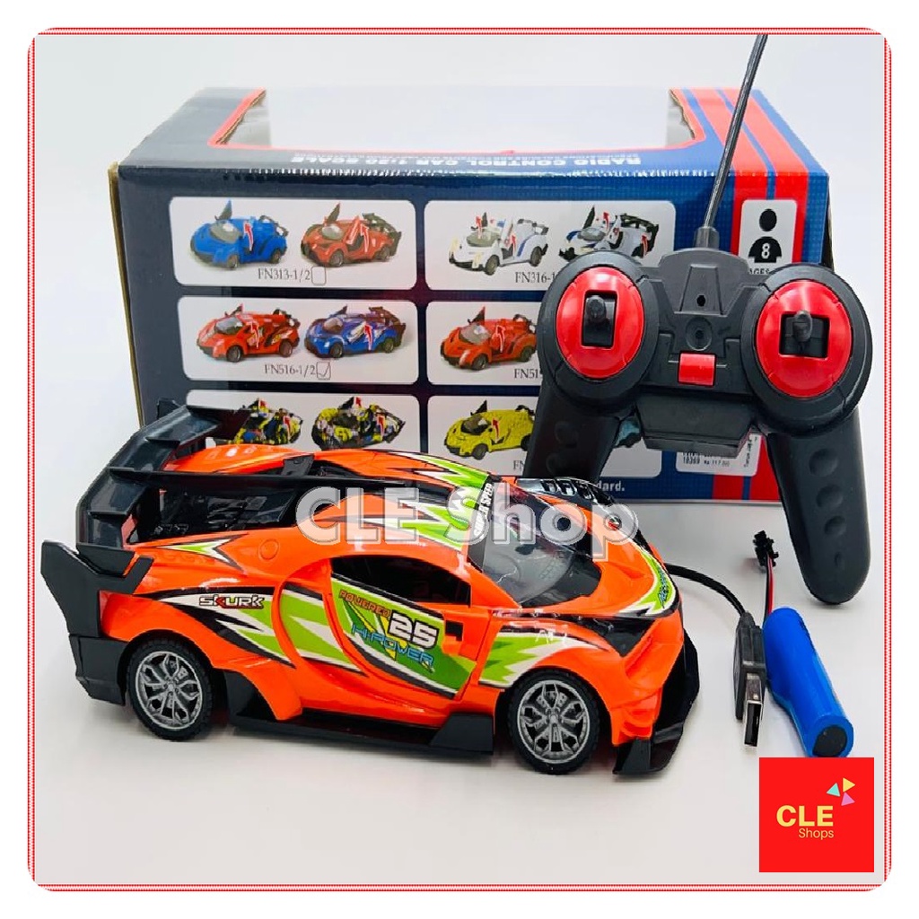 MAINAN MOBIL LAMBORGHINI - BUGATTI RC CHARGER BISA BUKA PINTU