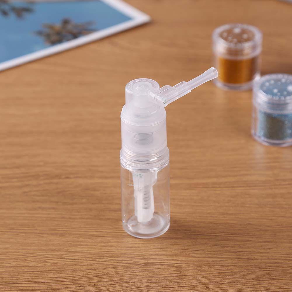 Rebuy Powder Spray Bottle Dispenser Semprot Bening Plastik Dengan Nozzle Pengunci Barber Makeup Alat Makeup Pot