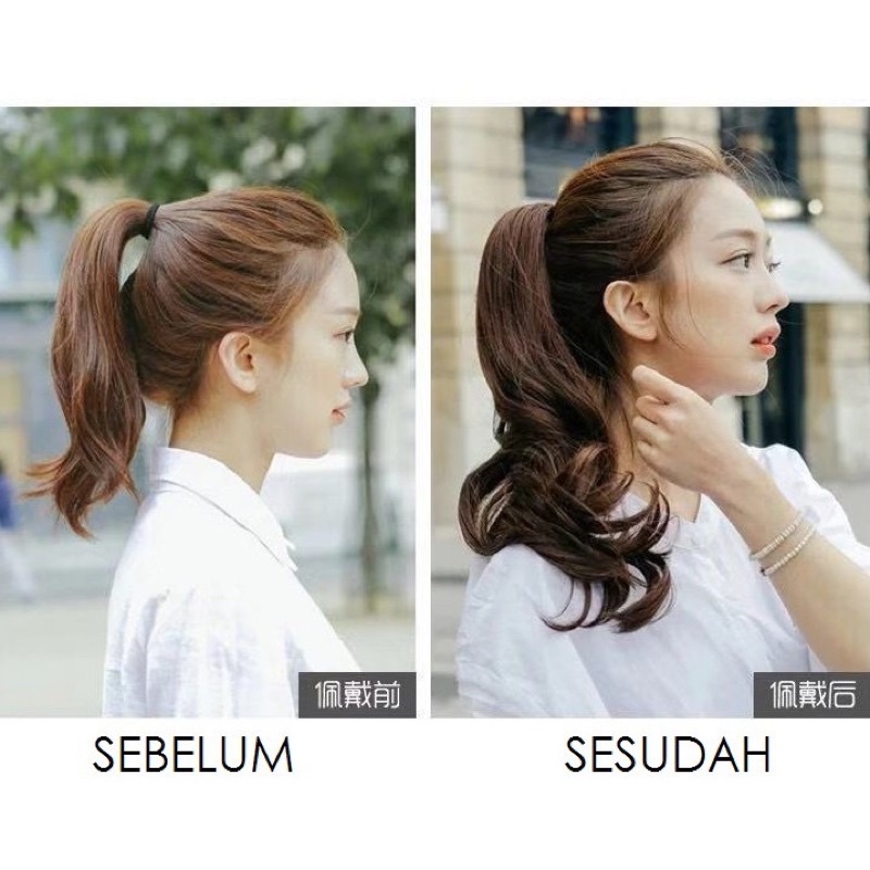 PONYTAIL JEPIT CURLY PANJANG / PONYTAIL Keriting PANJANG / KUNCIRAN EKOR KUDA CURLY / PONYTAIL JEPIT GELOMBANG / PONYTAIL JEPIT WAVE WAVY HAIR / FAKE HAIR / JEPITAN EKOR KUDA RAMBUT PALSU / TIE TALI PONYTAIL/ FAKEHAIR / HAIRCLIP / KUNCIRAN RAMBUT PALSU