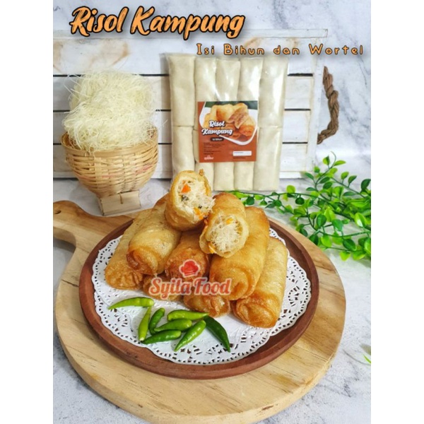 

Risol Kampung isi bihun dan wortel + bumbu kacang