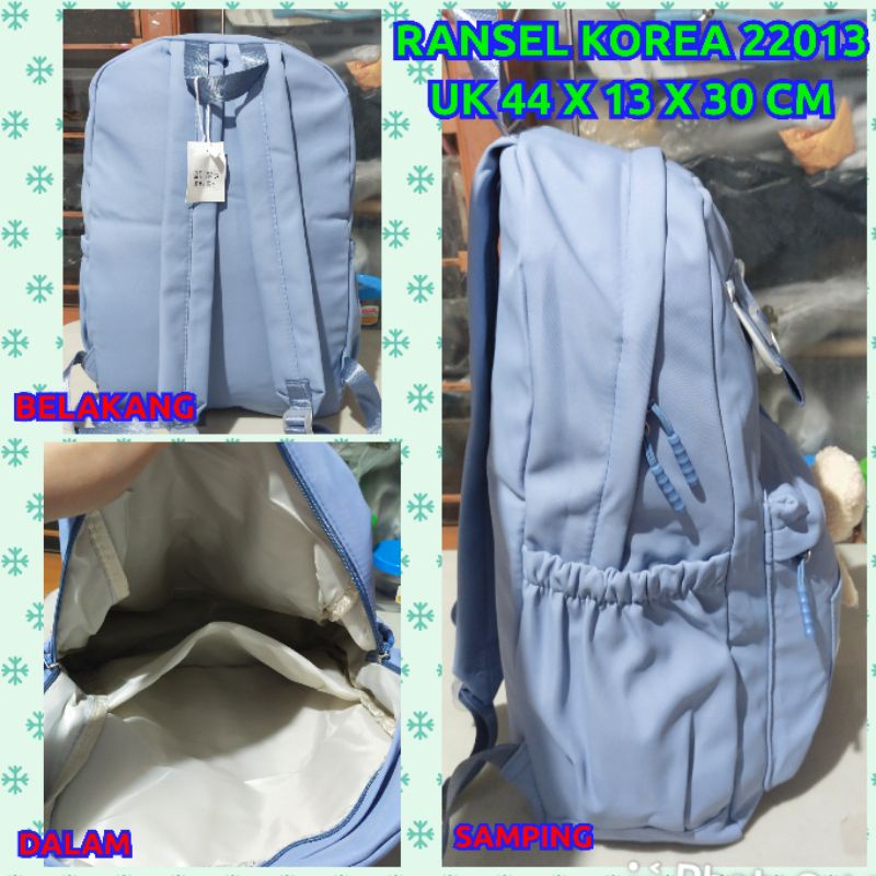 tas ransel bear Korea anak kode A1706/ 22013/A2005 import anak perempuan SD SMP bahan kanvas parasut ransel jinjing handbags