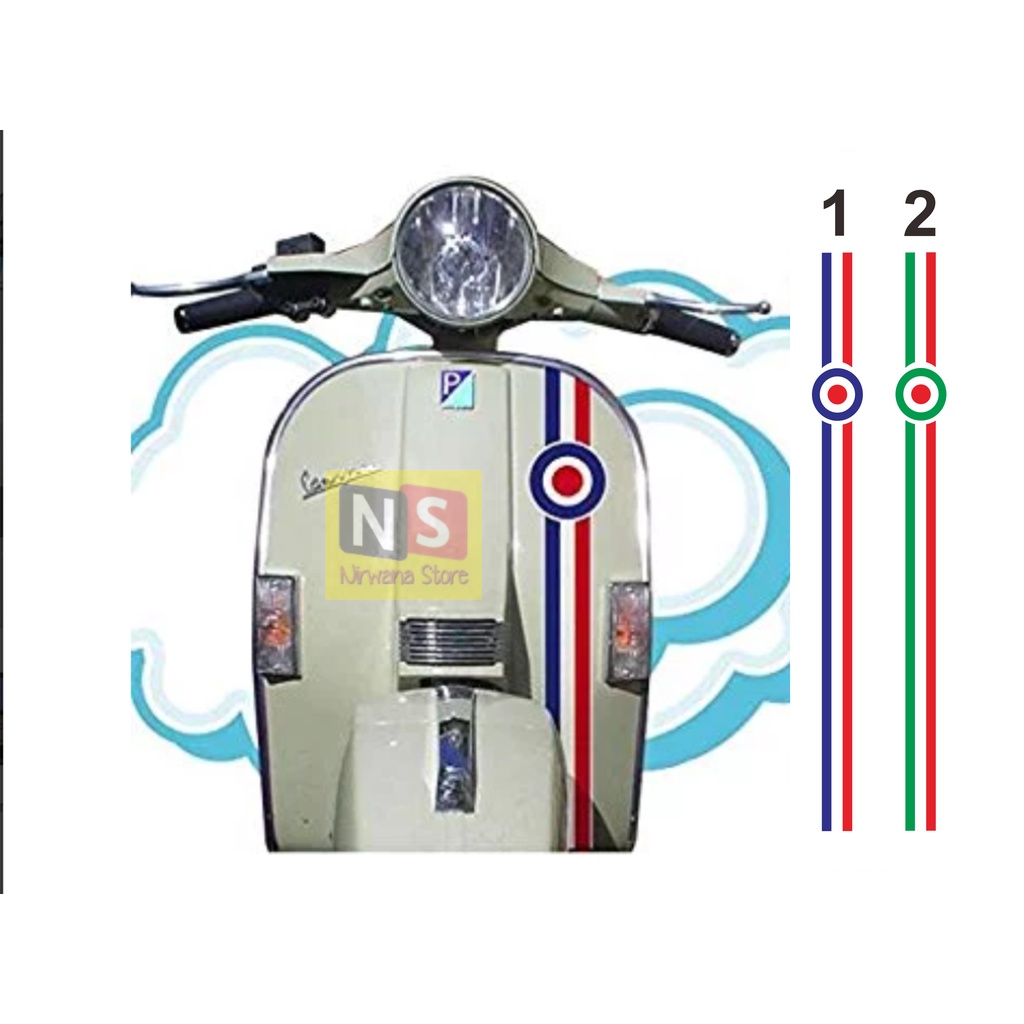 Sticker List Striping Vespa keren