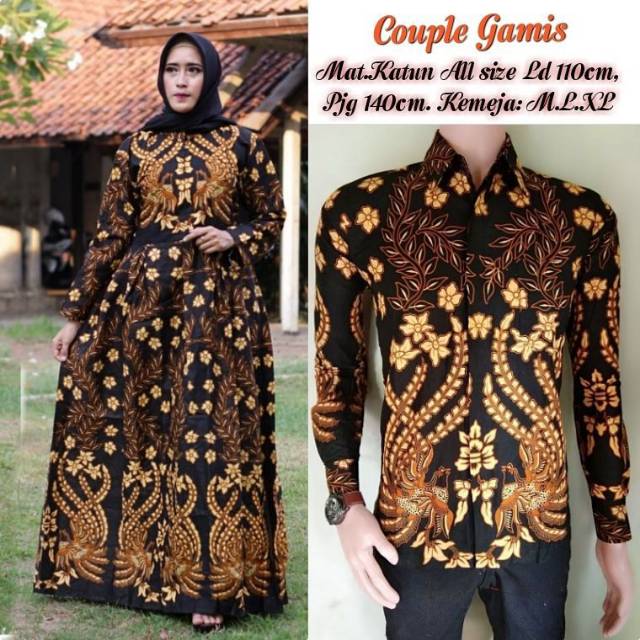 GROSIR BATIK COUPLE GAMIS BATIKA