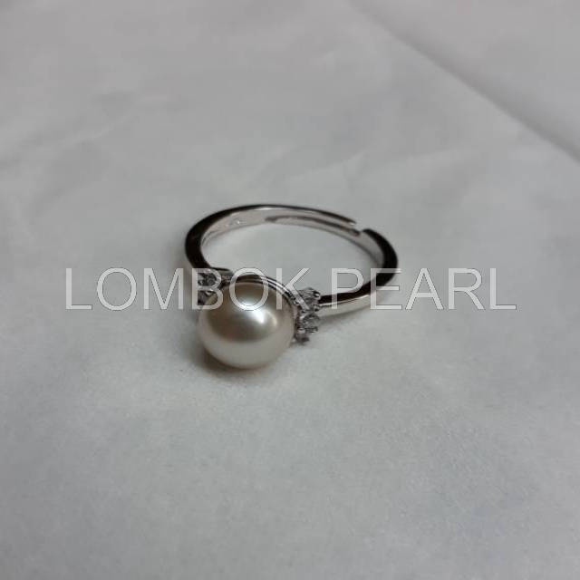 Cincin  Mutiara Air Laut asli - LOMBOK PEARL