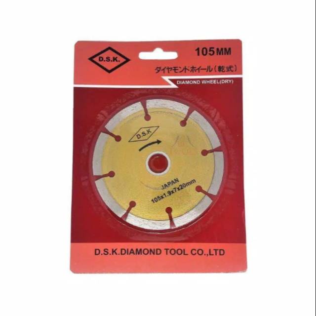 Mata potong keramik D.S.K DRY/Kering 4&quot; 105mm