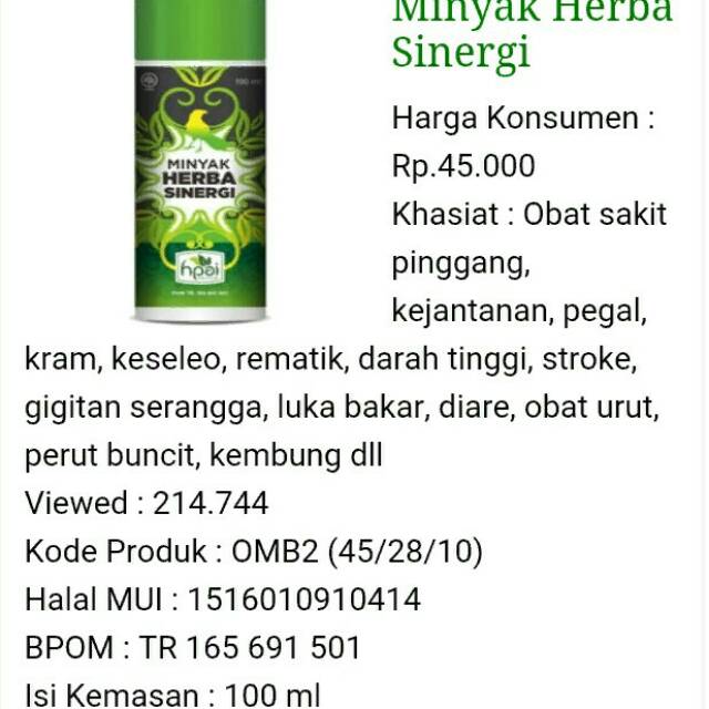 Minyak Mhs Serba Guna Hpai Shopee Indonesia