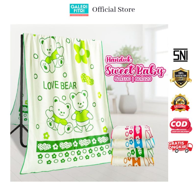 Handuk Bayi - Handuk Bayi Motif - Handuk Bayi Lembut - Handuk Bayi Halus - Handuk Bayi Microfiber - 
