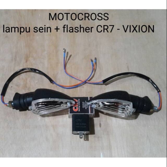 Lampu sein Vixion - paket flasher cr 7 original