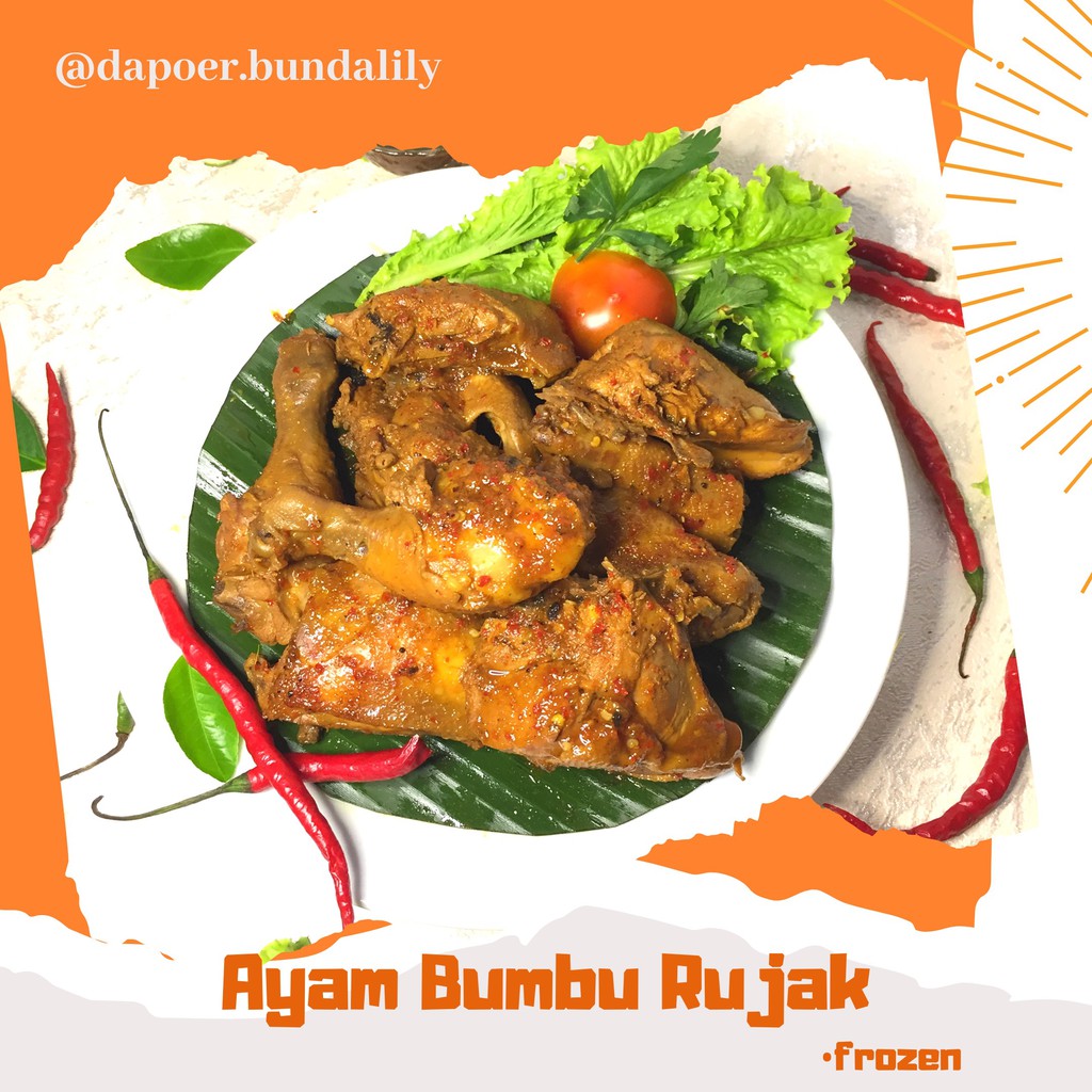 

SPESIAL!! AYAM UNGKEP BUMBU RUJAK PLUS SAMBEL (FROZEN)