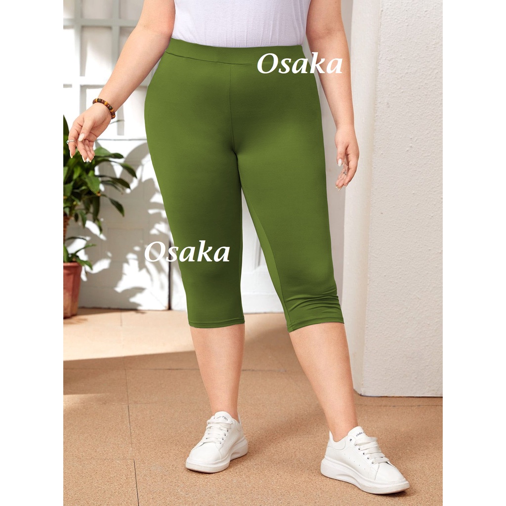 Celana Pendek Legging  3/4 short setrit untuk Wanita bahan ADEM Super Stretch leging lejing leggings Strit senam Celamis shot sot dalaman olahraga lari berenang STD JUMBO