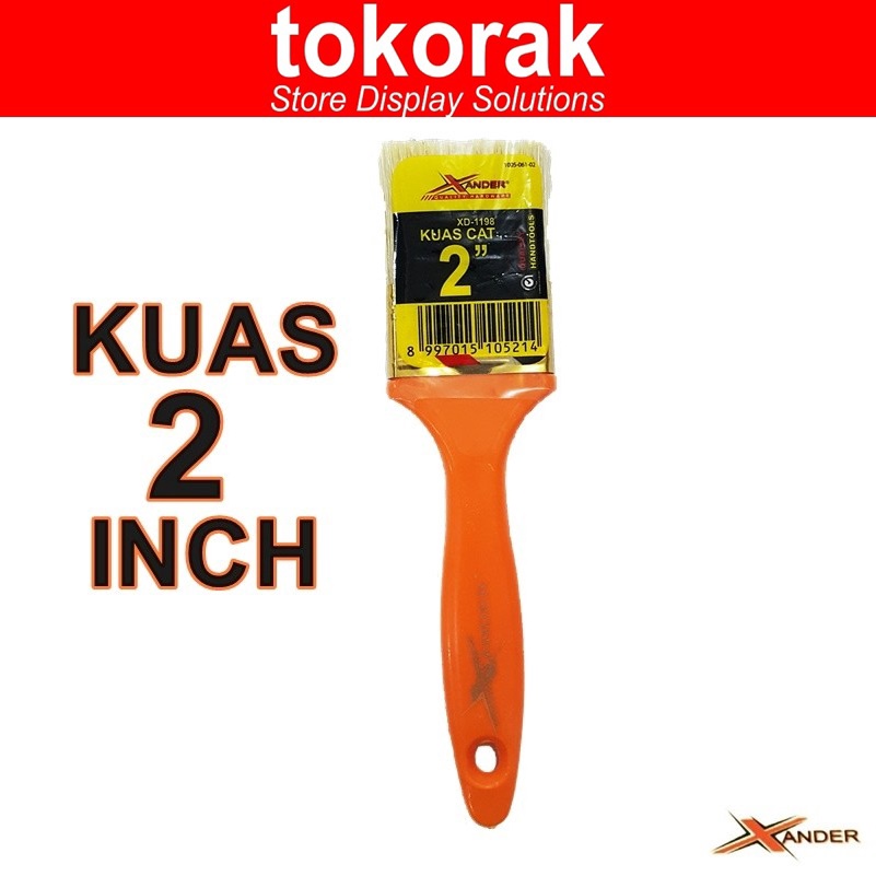 KUAS CAT 2 INCH XANDER - KUAS CAT TEMBOK BESI KAYU