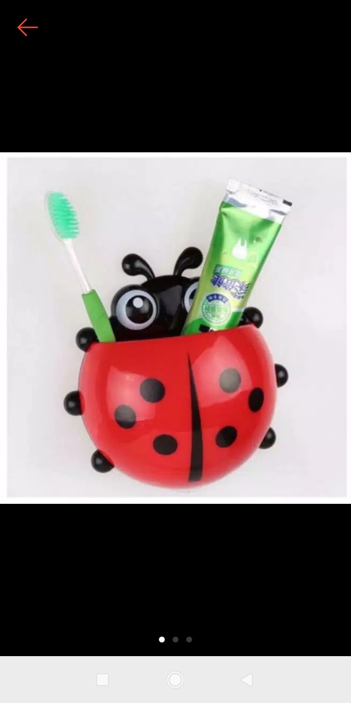 Tempat Odol Dan Sikat Gigi Tempel Ladybug