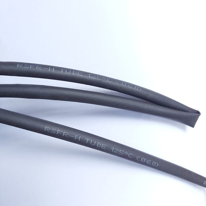 Heat Shrink Tube 6mm Selongsong Bakar Selang Bakar 1meter - Hitam