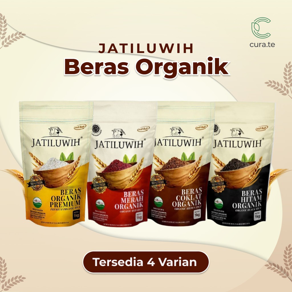 JATILUWIH BERAS ORGANIK 1KG MERAH HITAM COKLAT PREMIUM | MPASI ORGANIC RICE