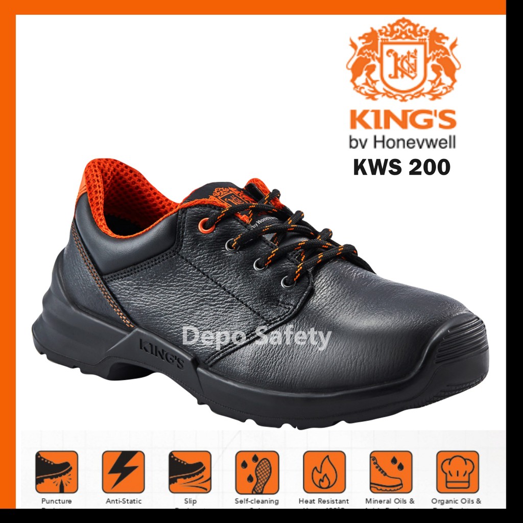 Sepatu Safety KING'S KWS 200 By Honeywell ORIGINAL - Safety Shoesh Kings kws 200 Berkualitas