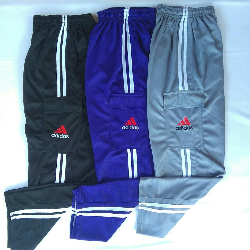 Celana panjang pria training saku samping