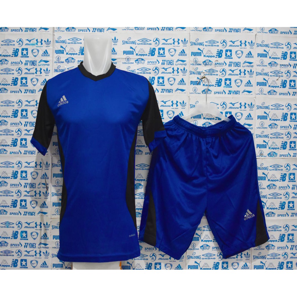 Jersey Bola Adidas Hitam Pink Setelan Futsal Kaos Badminton Baju