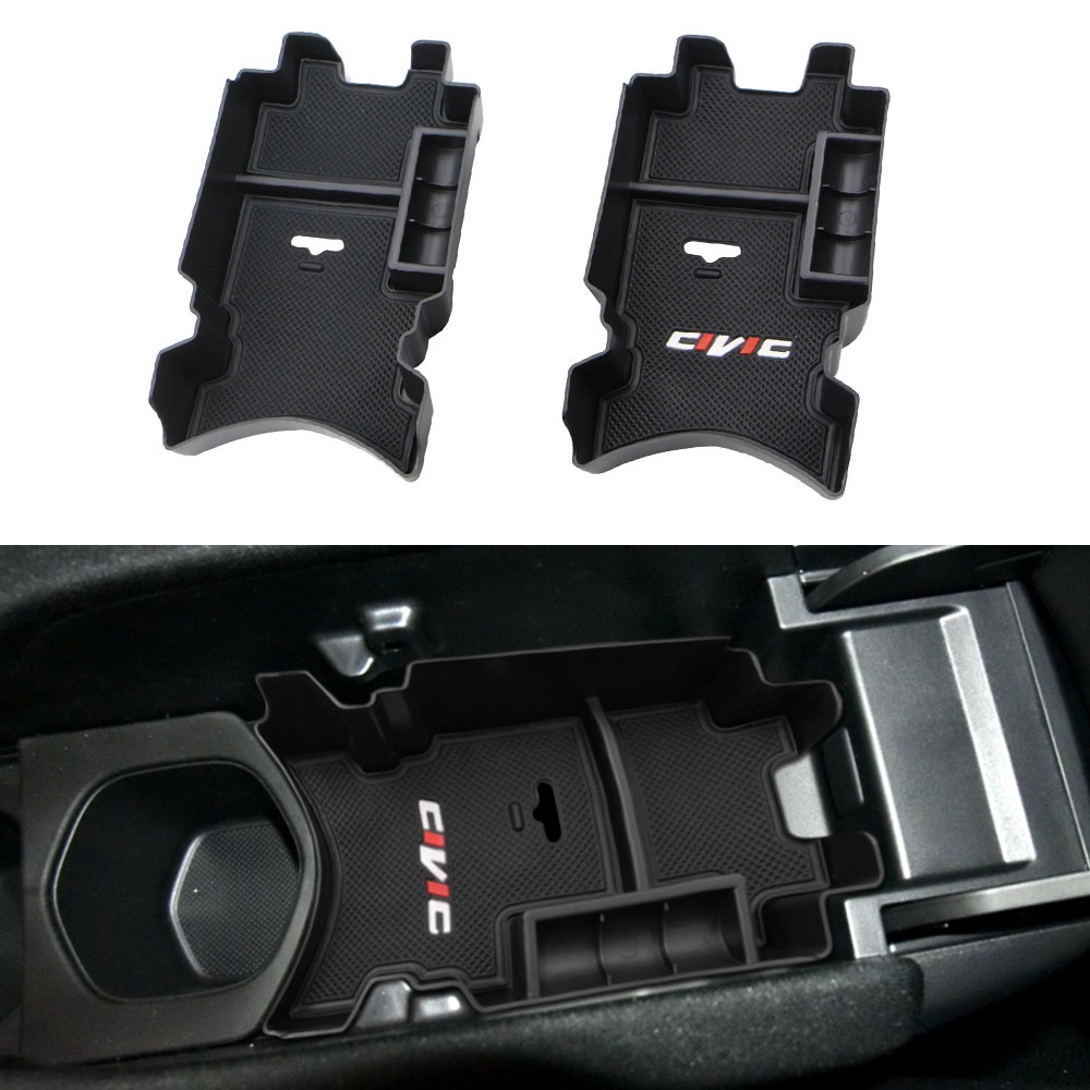 Kotak Penyimpanan Armrest Mobil Untuk Honda Civic 10th Gen 2016 2017 2018